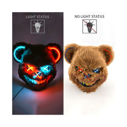 Halloween Bloody Rabbit Bear Mask Party Scary Cosplay Head Cover Masks - glowing mask 20