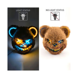 Halloween Bloody Rabbit Bear Mask Party Scary Cosplay Head Cover Masks - glowing mask 21