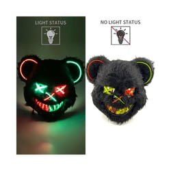 Halloween Bloody Rabbit Bear Mask Party Scary Cosplay Head Cover Masks - glowing mask 14