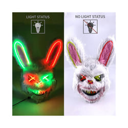 Halloween Bloody Rabbit Bear Mask Party Scary Cosplay Head Cover Masks - glowing mask 2