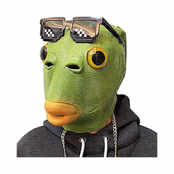 Fish Head Mask Carnival Masquerade Party Cosplay Adult Real Latex Funny - Style 01
