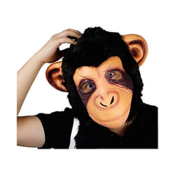 Monkey Mask Full Face Real Latex Mascara Animal Head Hood Halloween Carnival - Monkey mask 1