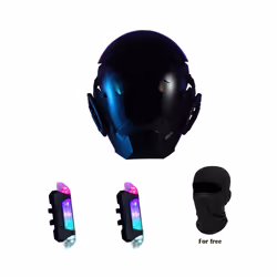 ) Cyberpunk Mask Role Playing Cosplay Robocop of the Future Futuristic Cool - CYBER00(RGB