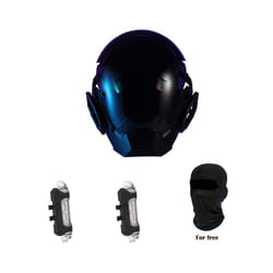 ) Cyberpunk Mask Role Playing Cosplay Robocop of the Future Futuristic Cool - CYBER00(White