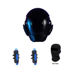 ) Cyberpunk Mask Role Playing Cosplay Robocop of the Future Futuristic Cool - CYBER00(Bule