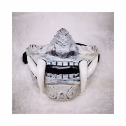 Japanese Samurai Oni Demon Mask Cosplay Horror Prajna Hannya Evil Killer - White