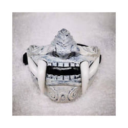 Japanese Samurai Oni Demon Mask Cosplay Horror Prajna Hannya Evil Killer - White