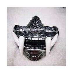 Japanese Samurai Oni Demon Mask Cosplay Horror Prajna Hannya Evil Killer - Silver
