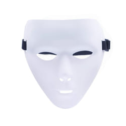 Gold/Sliver Face Mask Men Ghost Dance Performances Props Antique Masquerade - White