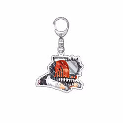 Chainsaw Mask for Men Cosplay Anime Costumes Horror Chainsawman Role Saw - Key chain