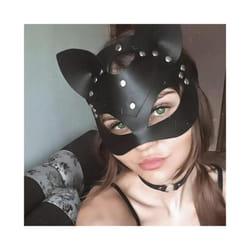 Bdsm Leather Mask Bondage Sexy Harness Adult Game Couples Women Cat Mask - style5