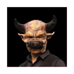 Alligator Mask Masquerade Party Adult Latex Reptile Animal Full Face Helmet - Bull mask