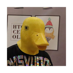 Alligator Mask Masquerade Party Adult Latex Reptile Animal Full Face Helmet - Duck mask 3
