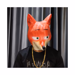 Alligator Mask Masquerade Party Adult Latex Reptile Animal Full Face Helmet - Fox mask