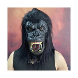 Alligator Mask Masquerade Party Adult Latex Reptile Animal Full Face Helmet - Gorilla mask