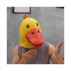 Alligator Mask Masquerade Party Adult Latex Reptile Animal Full Face Helmet - Duck mask 2