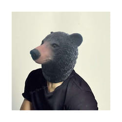 Alligator Mask Masquerade Party Adult Latex Reptile Animal Full Face Helmet - Bear mask