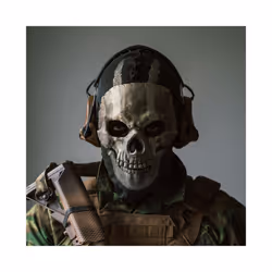 Game Ghosts Skull Special Mask Cosplay Costume Latex Masks Hood Headgear - C