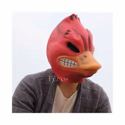 Rubber Duck Halloween Costume Cosplay Animal Latex Full Face Funny Masquerade - Duck mask B