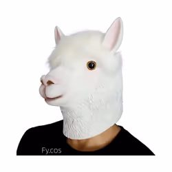 Rubber Duck Halloween Costume Cosplay Animal Latex Full Face Funny Masquerade - Sheep mask