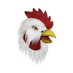 Rubber Duck Halloween Costume Cosplay Animal Latex Full Face Funny Masquerade - Cock mask B