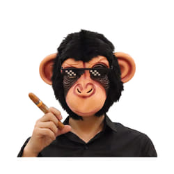 Gorilla Mask Novelty Monkey Orangutan Costume Cosplay Latex Animal Funny - Monkey mask C