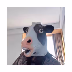 Gorilla Mask Novelty Monkey Orangutan Costume Cosplay Latex Animal Funny - Cow mask