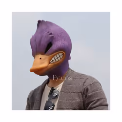 Gorilla Mask Novelty Monkey Orangutan Costume Cosplay Latex Animal Funny - Duck mask B