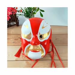 Chinese Style Painted Peking Opera Facial Mask Peking Opera Facial Mask - Cheng Yaojin