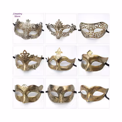 1 Piece Masquerade Tiara Halloween Sexy Eye Mask for Women Men Fancy Dress - 1pc as picture