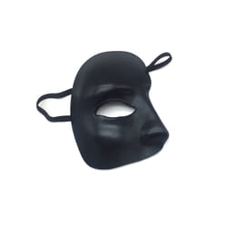 Half Face One-eyed Masquerade Mask Gold Silver Black Masquerade Party - 3