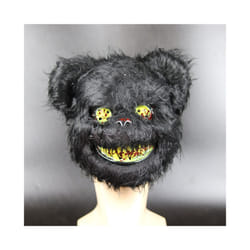 Creepy Teddy Bear Rabbit Bloody Mask Masquerade Horror Animal Half Face - Bear A