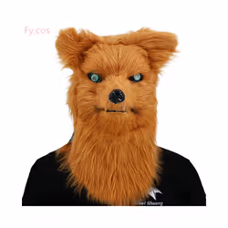 Creepy Teddy Bear Rabbit Bloody Mask Masquerade Horror Animal Half Face - Fox 5