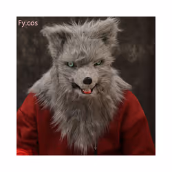 Creepy Teddy Bear Rabbit Bloody Mask Masquerade Horror Animal Half Face - Fox 7