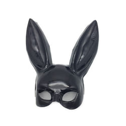 Sexy Rabbit Ears Mask Bar Masquerade Bunny Girl Ear Mask Anime Mask Kids - Bright Black
