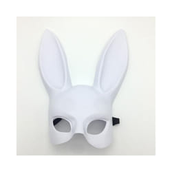 Sexy Rabbit Ears Mask Bar Masquerade Bunny Girl Ear Mask Anime Mask Kids - MatteWhite