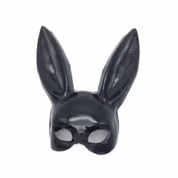 Sexy Rabbit Ears Mask Bar Masquerade Bunny Girl Ear Mask Anime Mask Kids - MatteWhite
