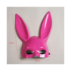 Sexy Rabbit Ears Mask Bar Masquerade Bunny Girl Ear Mask Anime Mask Kids - Rose Pink