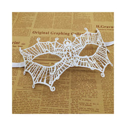 1pcs  White Sexy Lace Half Face Masks Various Styles Halloween Masquerade - 11