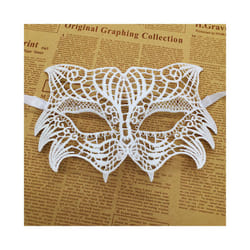 1pcs  White Sexy Lace Half Face Masks Various Styles Halloween Masquerade - 18