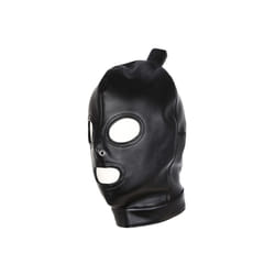 Latex Unisex Hood Mask Sexy PU Leather Masks Men Women Cosplay Flirting - 2