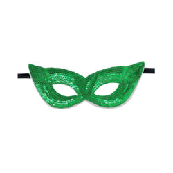 Glitter Masquerade Eye Mask Sequin Party Mask Half Cover Fancy Dress for - Green