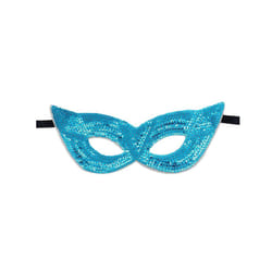 Glitter Masquerade Eye Mask Sequin Party Mask Half Cover Fancy Dress for - Blue