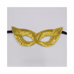 Glitter Masquerade Eye Mask Sequin Party Mask Half Cover Fancy Dress for - Argent