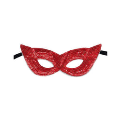 Glitter Masquerade Eye Mask Sequin Party Mask Half Cover Fancy Dress for - Red