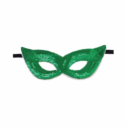 Glitter Masquerade Eye Mask Sequin Party Mask Half Cover Fancy Dress for - Red