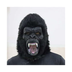 Orangutan Plush Head Cover Animal Mask Full Face Cosplay Gorilla Monkey - Gorilla mask