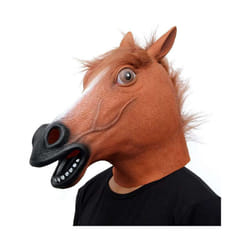 Monkey Mask Halloween Woman Costume Carnival Cosplay Donkey Horse Animal - Horse mask C