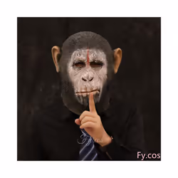 Monkey Mask Halloween Woman Costume Carnival Cosplay Donkey Horse Animal - Monkey mask A