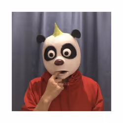 Monkey Mask Halloween Woman Costume Carnival Cosplay Donkey Horse Animal - panda mask